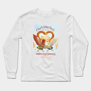 Flocktoberfest (blue) Long Sleeve T-Shirt